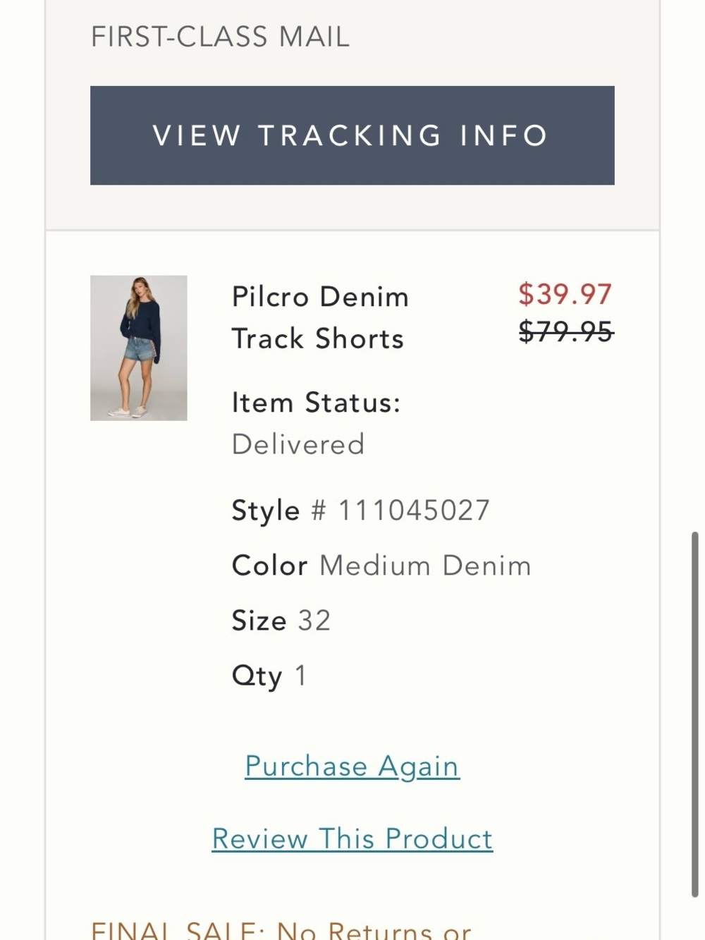 Anthropologie Pilcro Medium Denim Shorts